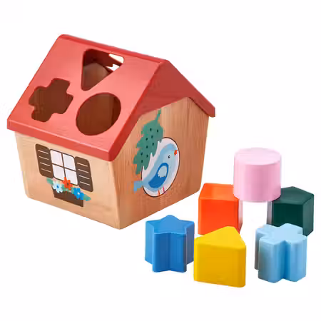 UPPSTÅ Сортер «домик» - разноцветный