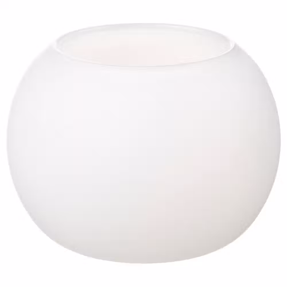 VINTERFINT Подсвечник для греющей свечи - матовое стекло белый 7 см - фото 1