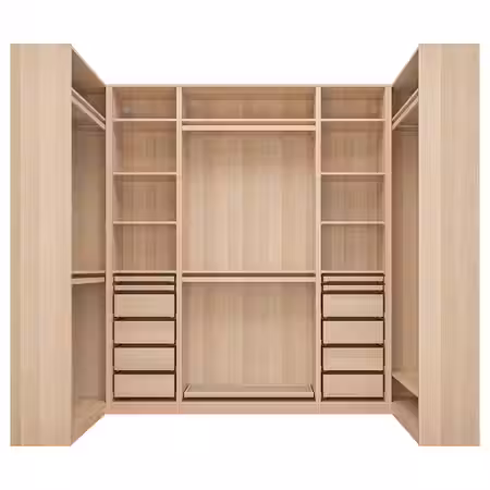 PAX Гардероб угловой - под беленый дуб 113/276/113x236 см