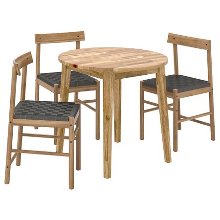 Стол и 3 стула IKEA NACKANÄS, NACKANÄS 994.716.90