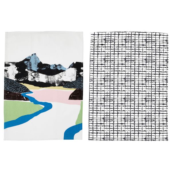 Полотенце кухонное, пейзаж/с рисунком 50x70 см IKEA LACKTICKA ЛАККТИККА 003.711.66 - фото 2