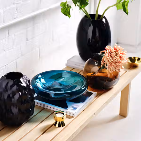 STOCKHOLM 2025 СТОКГОЛЬМ 2025 Миска - темный сине-бирюзовый 34 см - фото 4