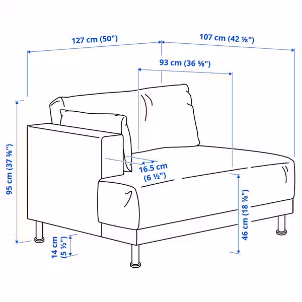 IKEA, дополнительный ракурс - схема-чертеж с размерами