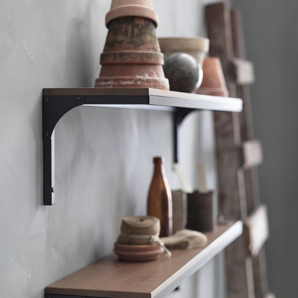 Полка навесная, черный 101x20 см IKEA FJÄLLBO ФЬЕЛЛЬБО 804.305.86 - фото 2