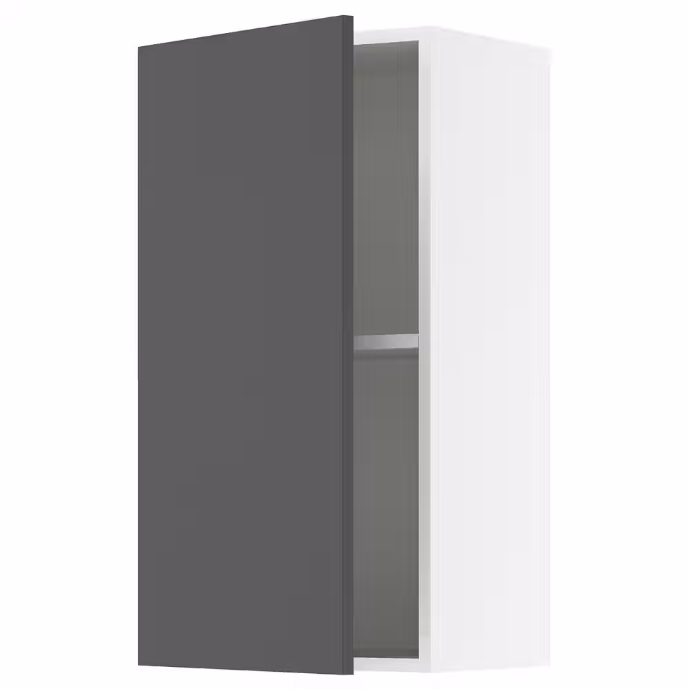 KNOXHULT Навесной шкаф с дверцей - темно-серый 40x75 см - фото 1