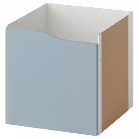 KALLAX Вставка с дверцей - волнистый/серо-синий светлый 33x33 см