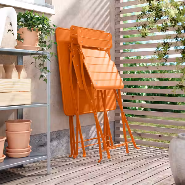 SUNDSÖ СУНДСЁ Стол и 2 складных стула - фото 5