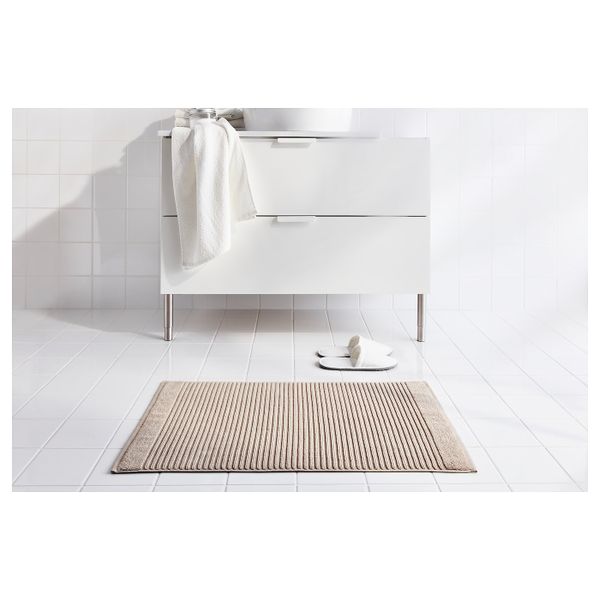 Коврик для ванной, бежевый 50x80 см IKEA ALSTERN АЛЬСТЕРН 704.492.42 - схема-чертеж с размерами