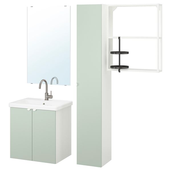 Комплект мебели для ванной,13 предмета IKEA TVÄLLEN ЛЕН ТВЭЛЛЕН, BEGIVENHET БЕГИВЕНХЕТ 194.992.59 - фото 1