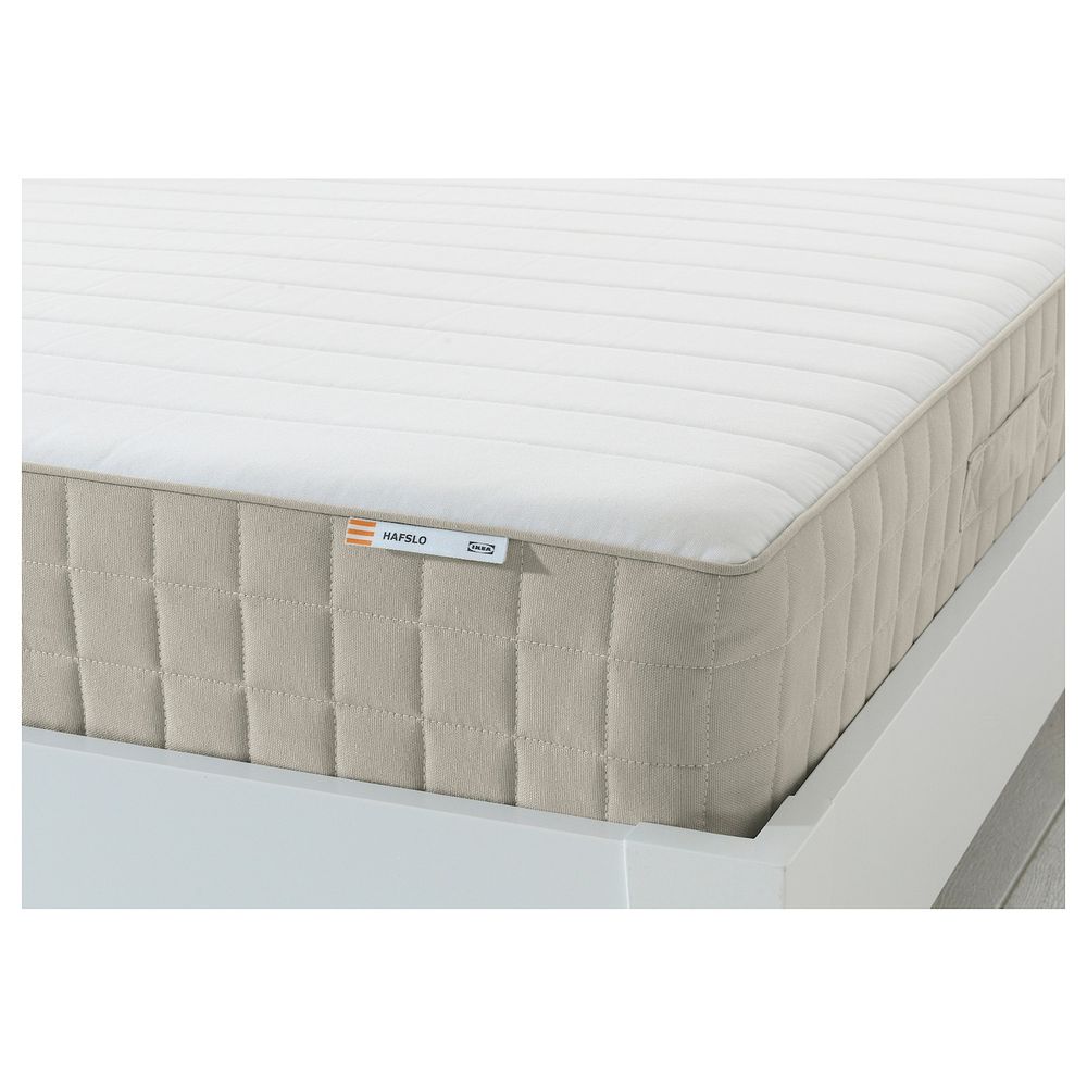 Пружинный матрас, жесткий/бежевый 140x200 см IKEA HAFSLO ХАФСЛО 603.705.45 - фото 1