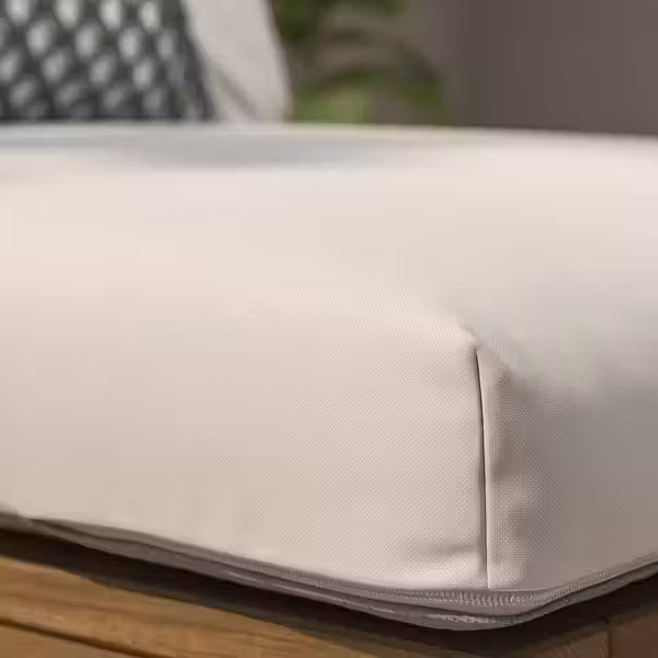 KUDDARNA Подушка на сиденье,д/садовой мебели - светлый серо-бежевый 80x80 см - схема-чертеж с размерами