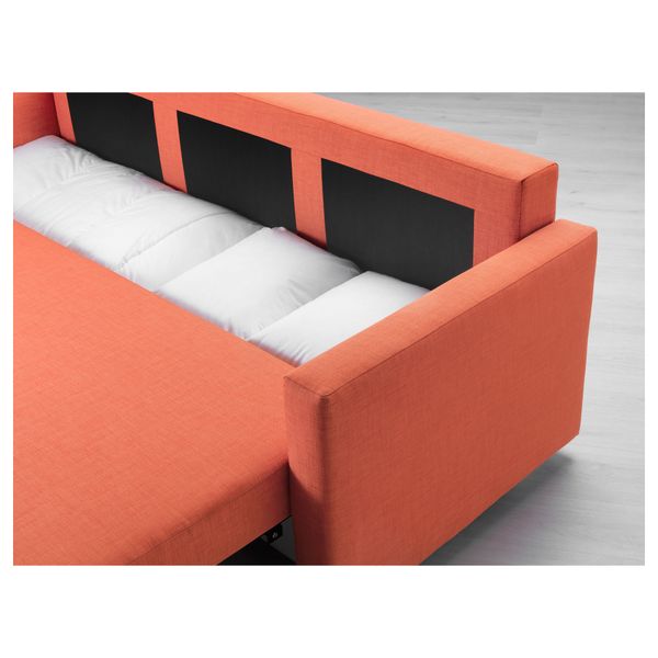 Диван-кровать 3-местный ФРИХЕТЭН, Шифтебу темно-оранжевый - фото 4