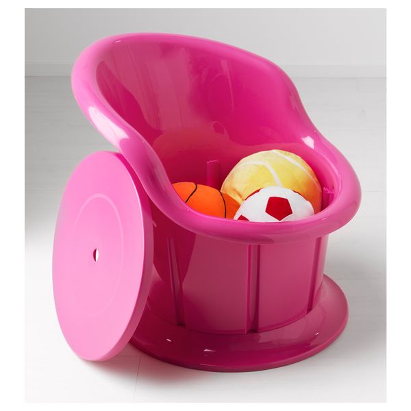 Кресло с подушкой-сиденьем ПОПТОРП, розовый, черный - фото 3