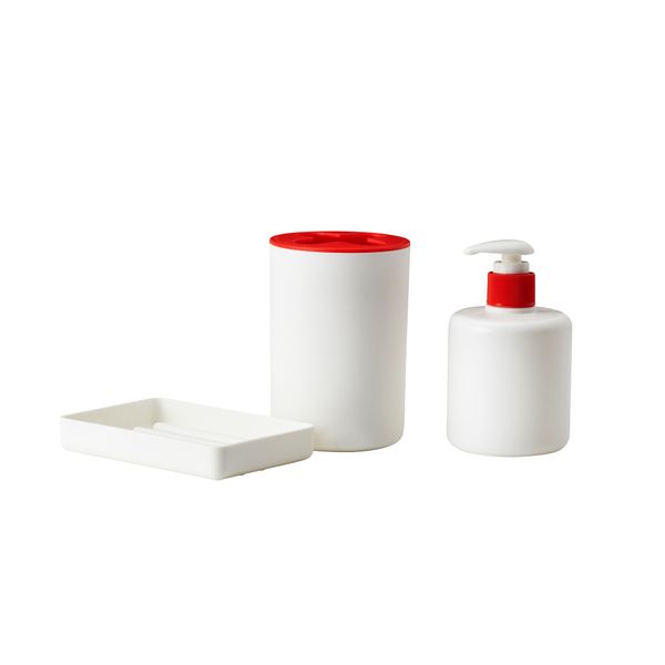 Набор для ванной, 3 предмета ВАРПАН, белый - фото 1