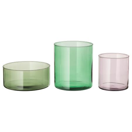 Ваза/миска, 3 шт ЦИЛИНДР, разноцветный