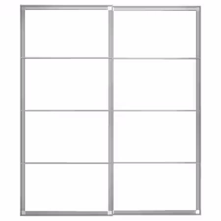 PAX Рама д/раздв дврц, с направл, 2 шт - алюминий 200x236 см