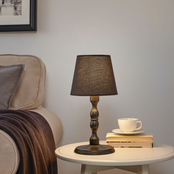 Лампа настольная, 37 см, черный ясень, черный IKEA KINNAHULT КИННАГУЛЬТ 704.883.99 - фото 4