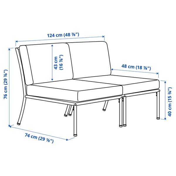 IKEA в интерьере - схема-чертеж с размерами