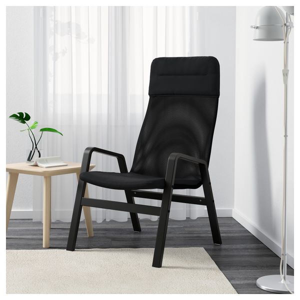 Кресло c высокой спинкой НОЛЬБИН, черный, черный - фото 2