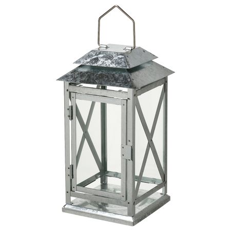 Фонарь дляформовой свечи,д/дома/улицы, оцинковка 29 см IKEA BEFÄSTA БЕФЭСТА 304.968.34
