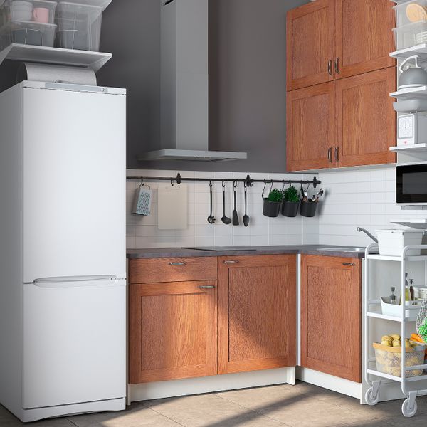 Кухня, под коричневый мореный ясень 120x180x265 см IKEA KNOXHULT КНОКСХУЛЬТ 594.177.75 - фото 2