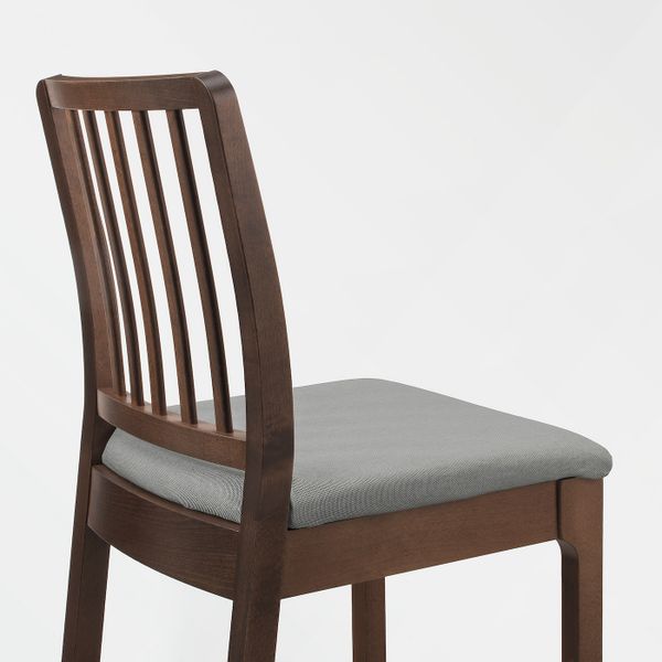 Стул барный, коричневый/Оррста светло-серый 75 см IKEA EKEDALEN ЭКЕДАЛЕН 404.005.48 - фото 4