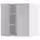 METOD Навесной шкаф с полками/2дверцы - белый/Havstorp светло-серый 60x60 см