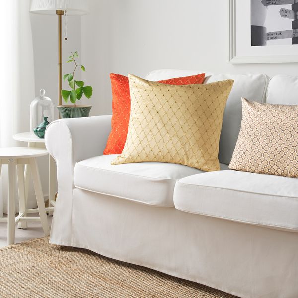 Чехол на подушку, ришелье бежевый 50x50 см IKEA LJUVARE ЛЬЮВАРЕ 804.921.07 - фото 4