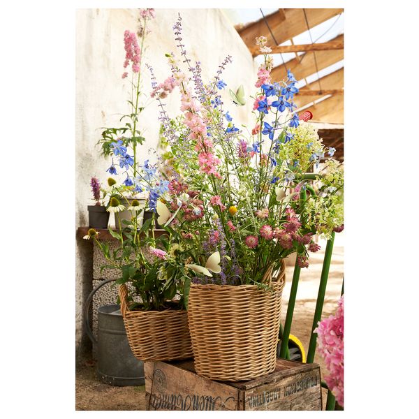 Кашпо, 24 см, для дома, улицы серо-коричневый светлый IKEA FLODBJÖRK 405.379.71 - фото 6