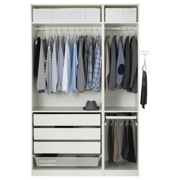 Гардероб ПАКС, белый, Винтербро белый (150x60x236 см) - фото 3