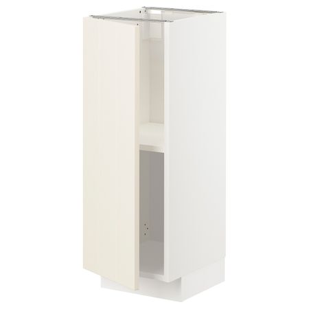 Напольный шкаф с полками, белый/Хитарп белый с оттенком 30x37 см IKEA METOD МЕТОД 993.007.59