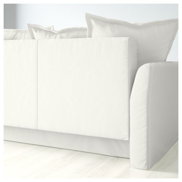 Чехол для/углового дивана-кровати ХОЛЬМСУНД, Ранста белый - схема-чертеж с размерами