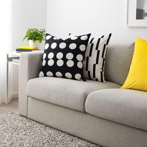 Чехол на подушку, ярко-желтый, 50x50 см IKEA ВЕНЧЕ 704.437.30 - схема-чертеж с размерами