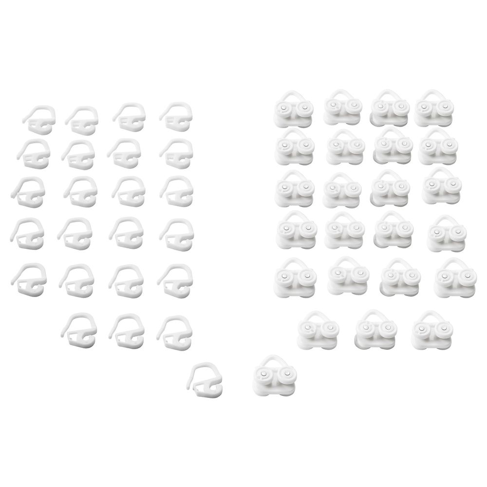 Бегунок и крючок, белый IKEA VIDGA ВИДГА 103.707.22 - фото 1