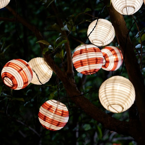 Гирлянда, 12 светодиодов, на солнечной батарее для сада, красный полоска IKEA SOLVINDEN 405.146.82 - фото 3