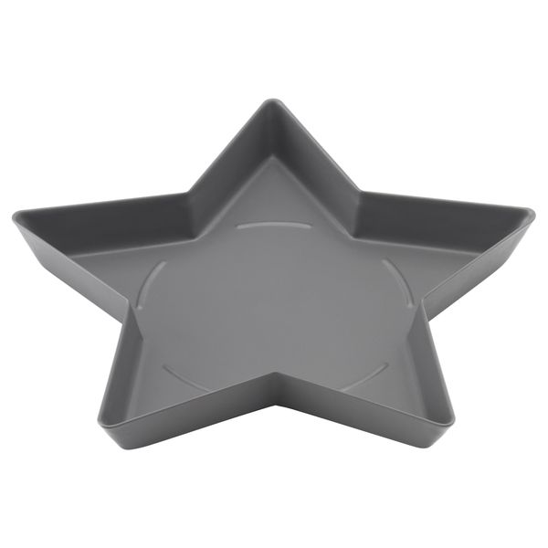 Тарелка для свечи ВИНТЕР 2015, звезда, серый (15 см) - схема-чертеж с размерами