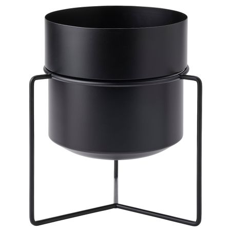 Кашпо на опоре, для дома, улицы черный 19 см IKEA GOJIBÄR ГОЙИБЭР 804.968.55