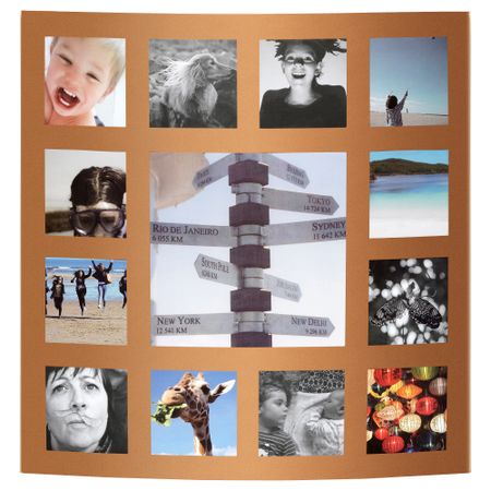 Рама для 13 фотографий ГУДБИ, золотой (43x43 см)