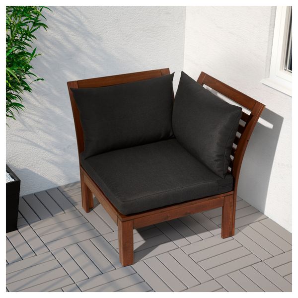 Садовая угловая секция ЭПЛАРО, коричневый коричневая морилка - фото 4