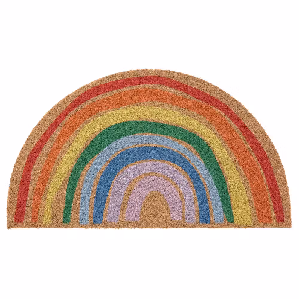 PILLEMARK Придверный коврик для дома - радуга 50x90 см - фото 1
