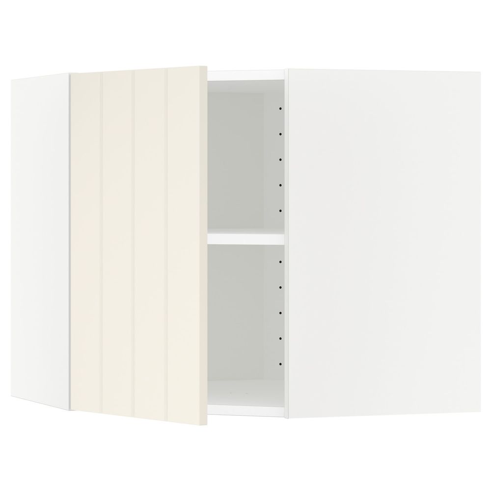 Угловой навесной шкаф с полками, белый/Хитарп белый с оттенком 68x60 см IKEA METOD МЕТОД 192.263.77 - схема-чертеж с размерами