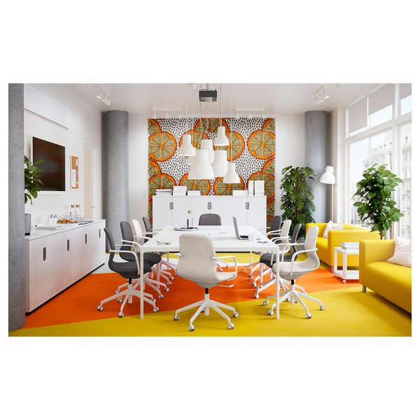 Ткань ОРАНГЕЛИЛЬЯ, оранжевый, белый/черный (150 см) - схема-чертеж с размерами