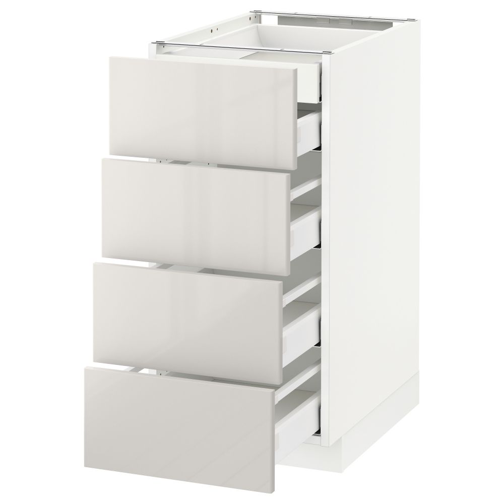 Напольный шкаф 4 фронтальных, 2 низких, 3 средних ящик, 40x60 cm IKEA METOD МЕТОД, MAXIMERA МАКСИМЕРА 091.417.36 - фото 1