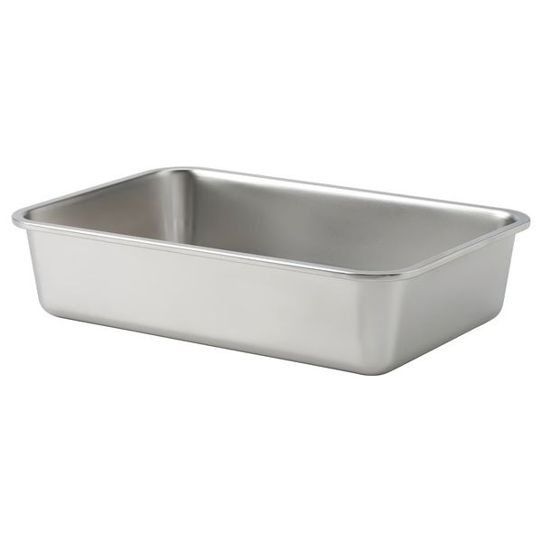 IKEA 365+ Контейнер для продуктов - большой прямоугольн формы/нержавеющ сталь 3 л - фото 1