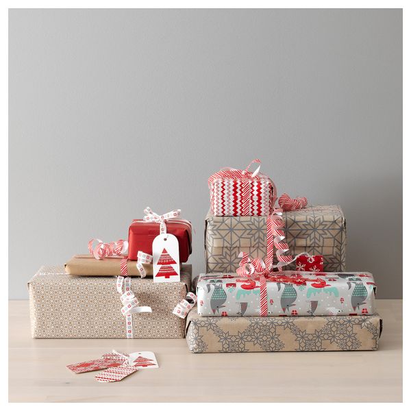 Упаковочная лента ВИНТЕР 2017, различные орнаменты (20 м) - схема-чертеж с размерами