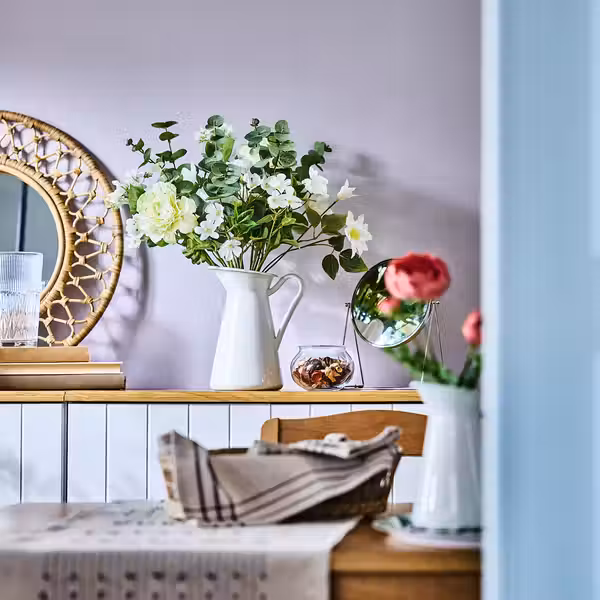 SMYCKA Искусственный букет - д/дома/улицы/белый 60 см - фото 2