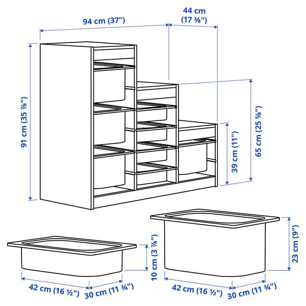 IKEA, дополнительный ракурс - схема-чертеж с размерами