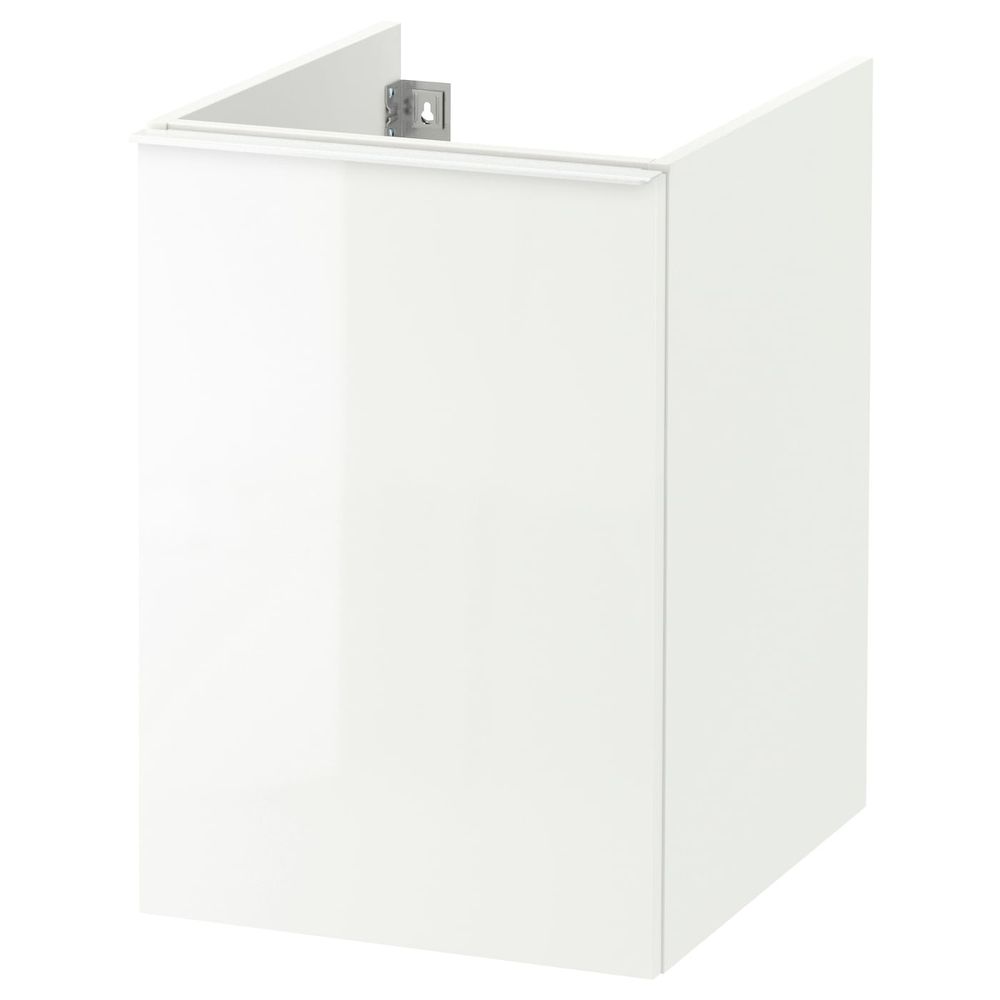 Шкаф, глянцевый белый 40x47x58 см IKEA ГОДМОРГОН 503.791.41 - фото 1