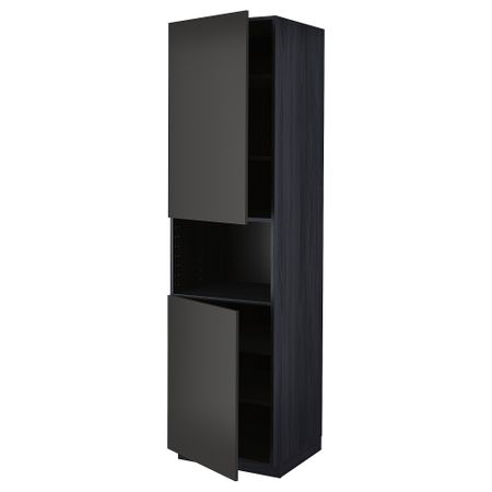 Высокий шкаф для СВЧ, 2 дверцы, полки IKEA METOD МЕТОД 094.984.63