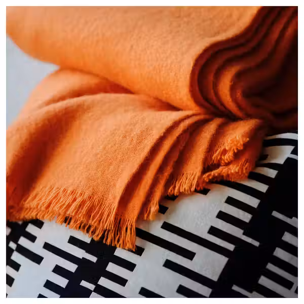 STOCKHOLM 2025 СТОКГОЛЬМ 2025 Плед - ярко-оранжевый 150x200 см - фото 3